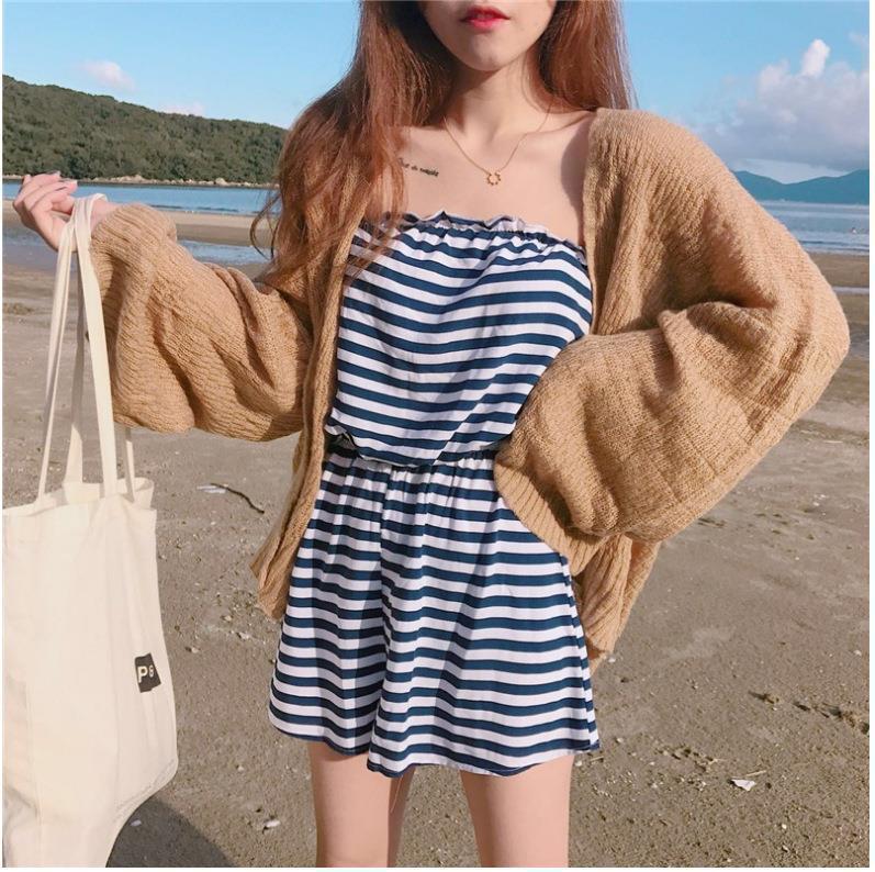 Sheer Crochet Knit Cardigan for Women Cover Up Long Sleeve Open Front Sweater Casual Knitwear Beach Outfit
