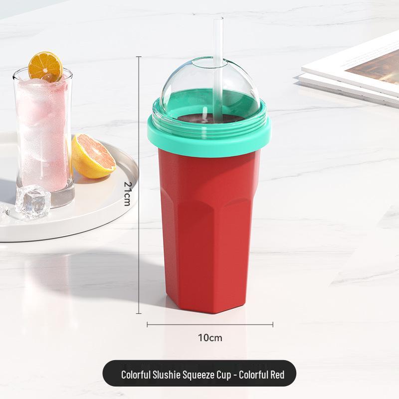 Slushy Squeeze Cup: Fast-Cooling Silicone Smoothie & Ice Maker Cup