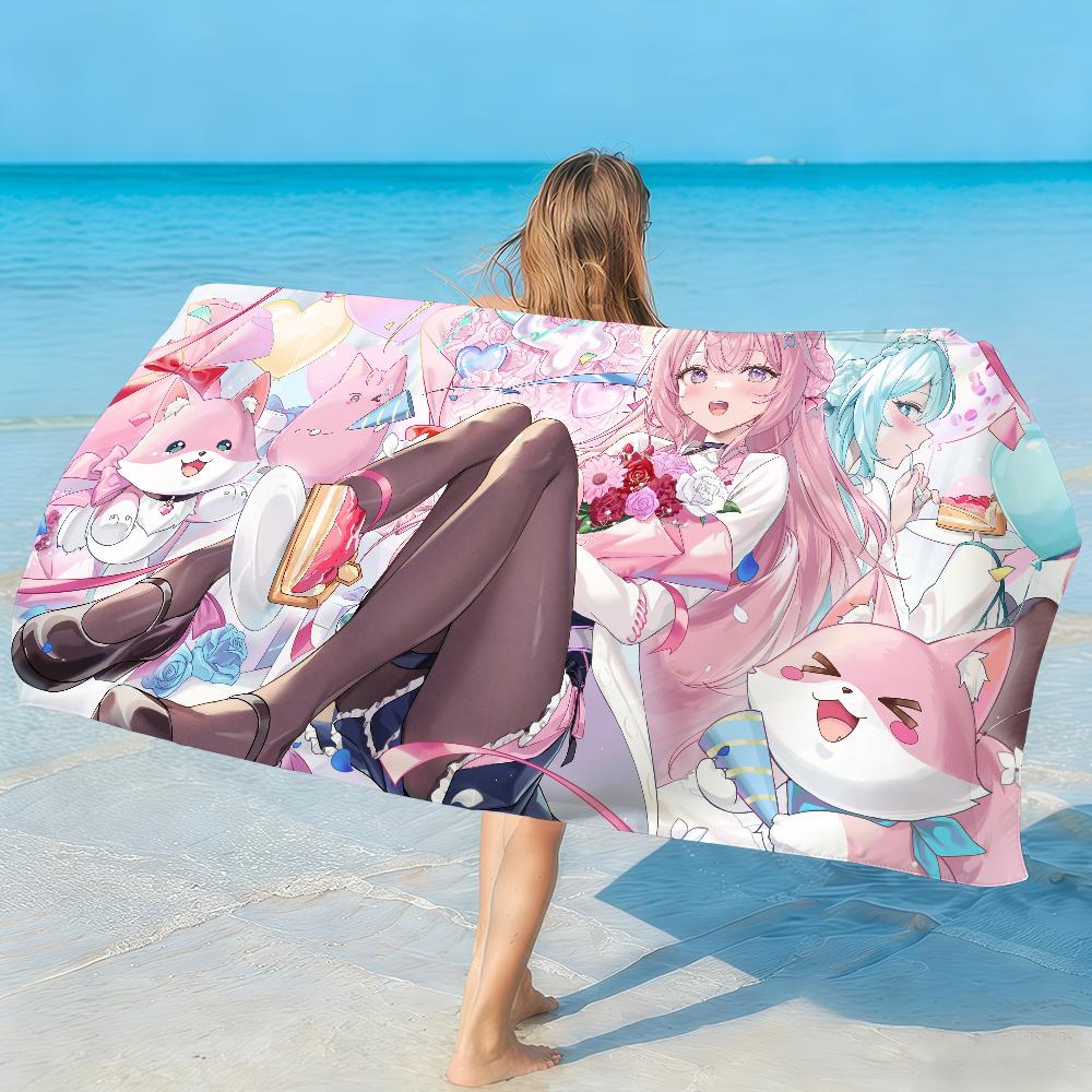 V-Hakui Koyori Towel Soft Lightweight Anti-Sand Large Beach Towel Quick-Drying Bath Sports Family
