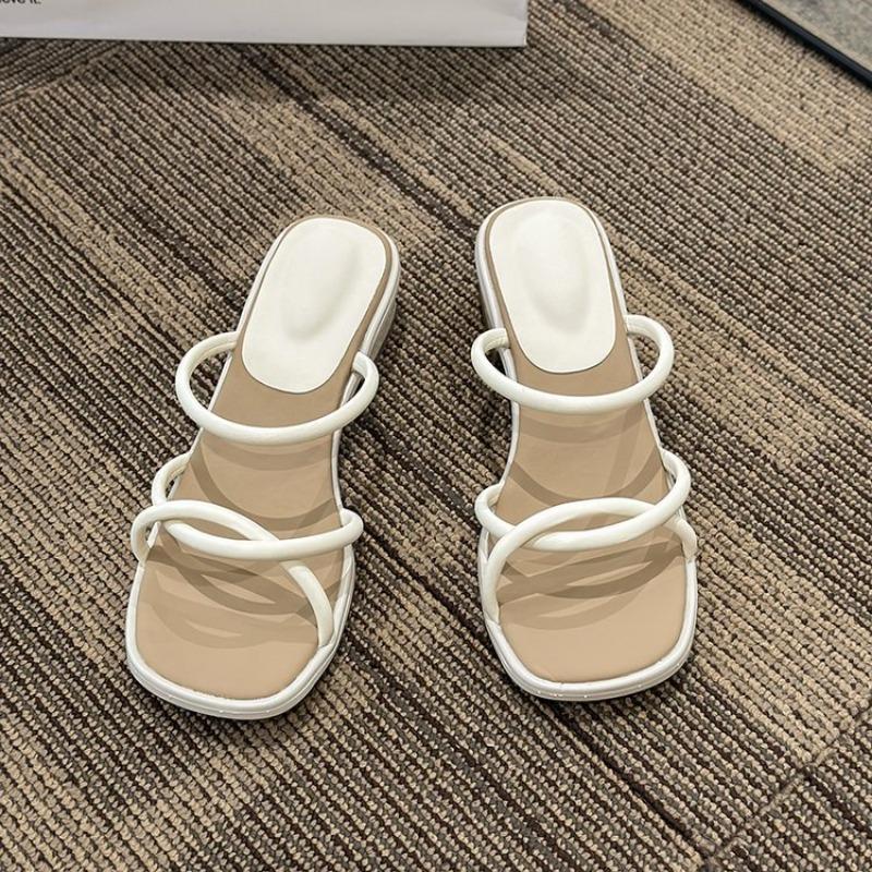 2024 New Women Slippers high heel Bottom Non-slip Outdoor Open Toe Beach Female Sandals Sexy Fashion Design Slides Woman Shoes