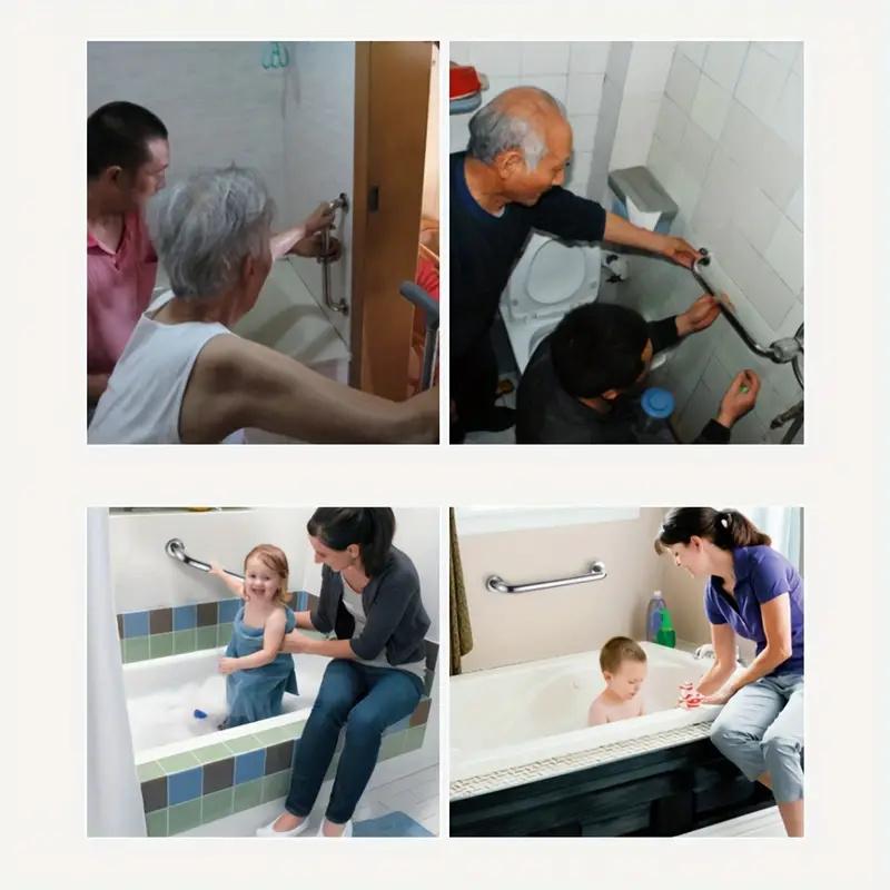 Shower Grab Bar Stainless Steel Safety Grab Bar Handle Bathroom Balance Bar Safety Hand Rail Support For Bathtub Toilet Bathroom