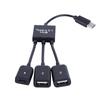15cm USB Type C 3.1 Male To Dual USB 2.0 Female OTG Charging Cable 2 Port HUB Cables 1 To 3 Cord or Y Splitter Cables