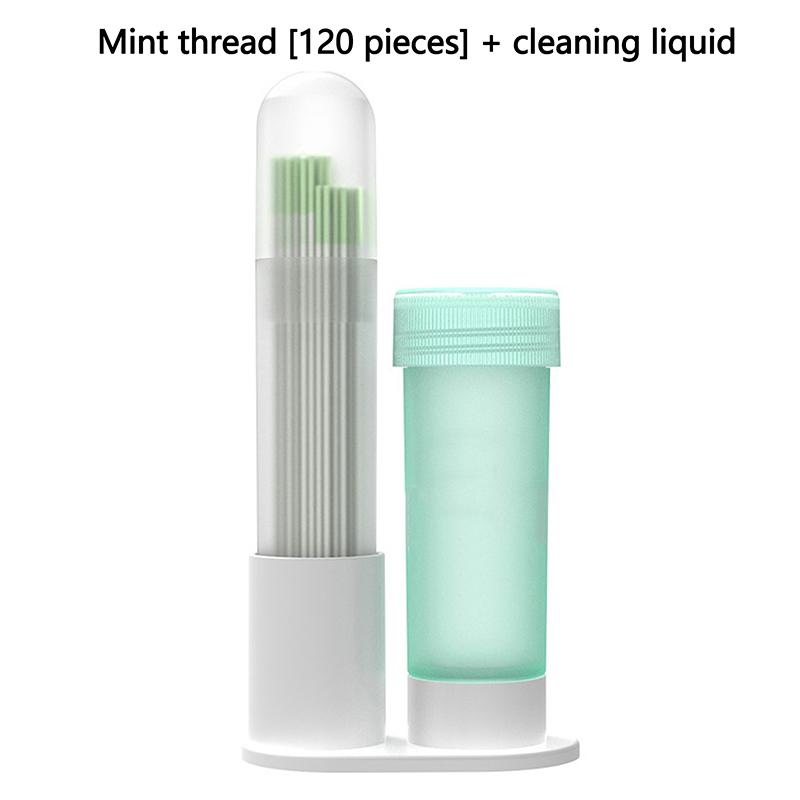 Pierced Ear Cleaning Set Solution Floss Cotton Thread Ear Hole Aftercare Tool Kit Disposable Earrings Hole Cleaner