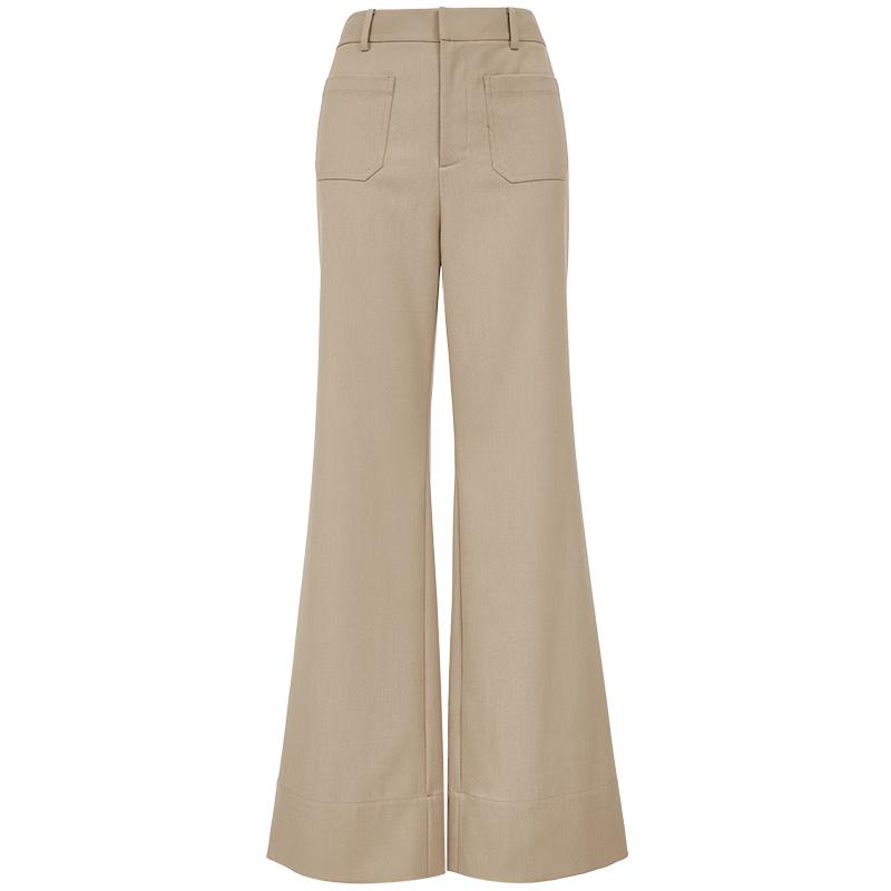 VEROMODA Women's High-Waisted Slim-Fit Flare Pants