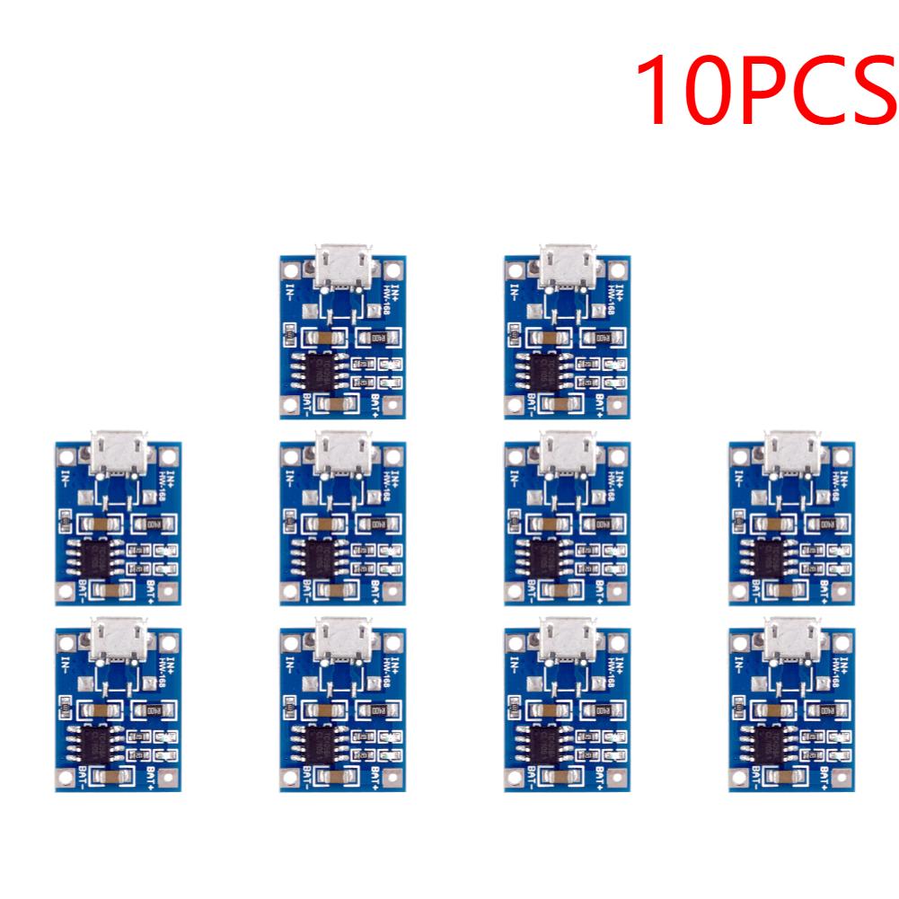 1-10pcs Type-c Micro / TYPE C 5V 1A 18650 TP405~ Lithium Battery Charger Module Charging Board With Protection Dual Functions 1A