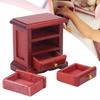 Dollhouse Bedside Table 1/12 Scale Wooden Night Stand Dolls House Furniture Kids Toys