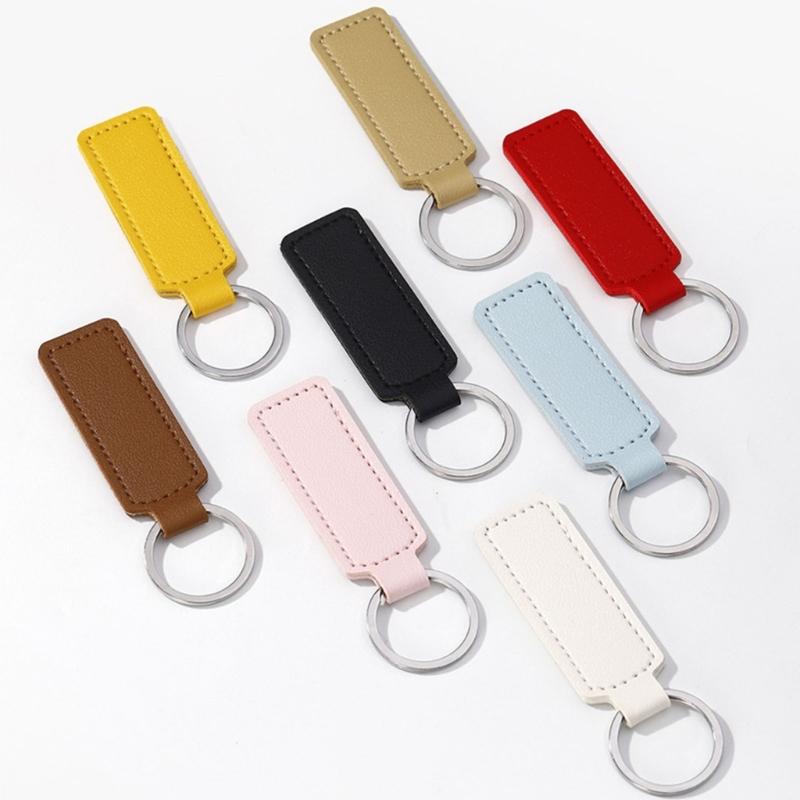 PU Leather Keychain Organizers Lightweight Design Water Resistant For Motorcycles Car Home Keys Easy Carry Daily Commute