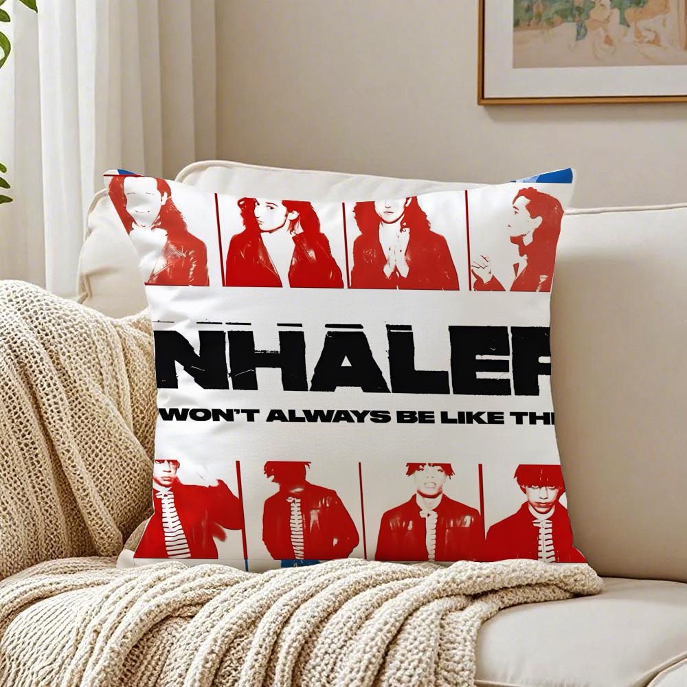 Music PostPunk IInhaler Cushion Cover Pillowcase Antidustmite living Room Sofa Decor Cushion Room