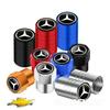 UKY5   Car Tire Valve Stems Cap Knurling Style Tire Valve Cap Tire Wheel Stem Air Valve Cap For Mercedes Benz W211 W204 W210 CLA GLA