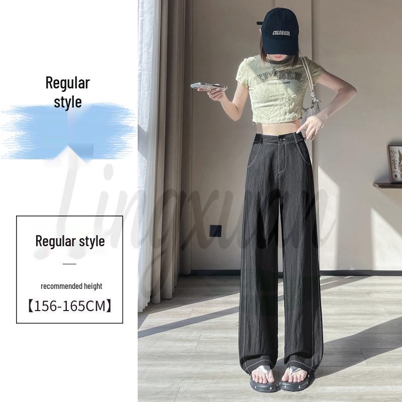 Women s High-Waisted Dark Blue Tencel Denim Jeans - Spring/Summer 2026, Fashionable Straight-Leg with Contrast Stitching. M