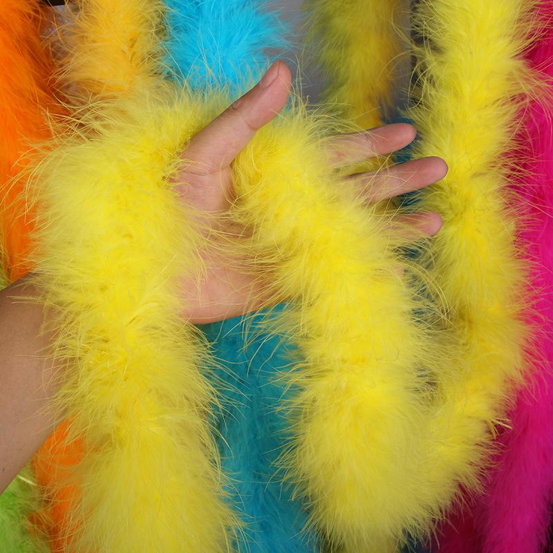 Thickened Encrypted Large Turkey Feather Strips Colored Top Scarves Stage Performance Costume Accessories