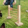 Ostacolo per Esercizi per Conigli Legno Ostacolo di Allenamento Altezza Regolabile Giochi di Allenamento Giocattolo per Piccoli Animali Per Arricchimento Habitat Gabbia Animali Domestici
