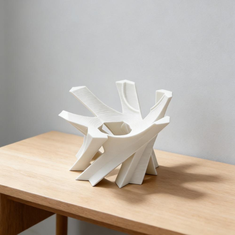 

Plastic Small Ornaments 3D Printed Table Models Hot Desk Support Stand for Home Decoration белый