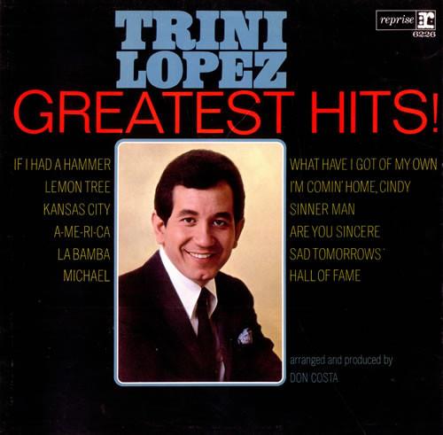 

Виниловая пластинка TRINI LOPEZ - Greatest Hits RSLP6226 Reprise Records UK Рок Б/У