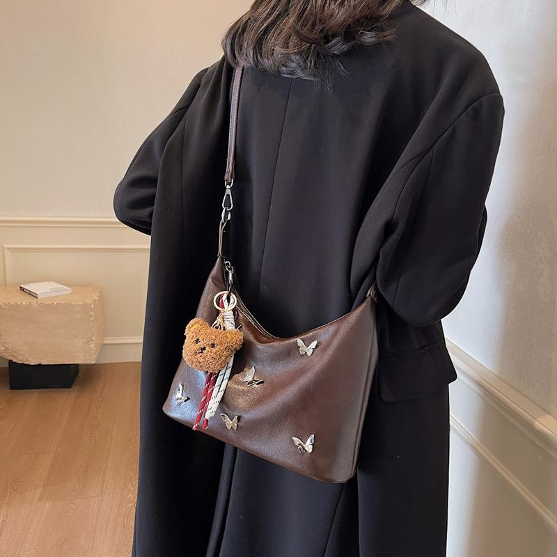 

Корейская версия модного рюкзака-сумки женская новая модная тенденция сумка-подмышка повседневная наплечная сумка сумка-мессенджер портативная универсальная 26*10*21