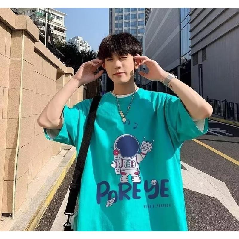 

M-5XL Мужская футболка с короткими рукавами, мужские модные брендовые футболки с большими размерами, свободные повседневные топы 5XL, модные мужские футболки с круглым вырезом 5XL озеро синий