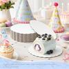 20PCS White Round Wavy Edge Cake Boards 6/8/10/12inch Food-Grade Disposable Corrugated Cake Circles Base Trays Cake Plates