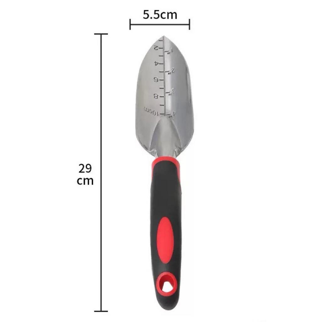 Premium Aluminum Alloy Gardening Shovel & Rake Set for Planting & Beachcombing
