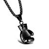 Boxing Gloves Boxer Men Necklaces Pendants Chain Punk Trendy for Boyfriend Stainless Steel Jewelry Creativity Gift
