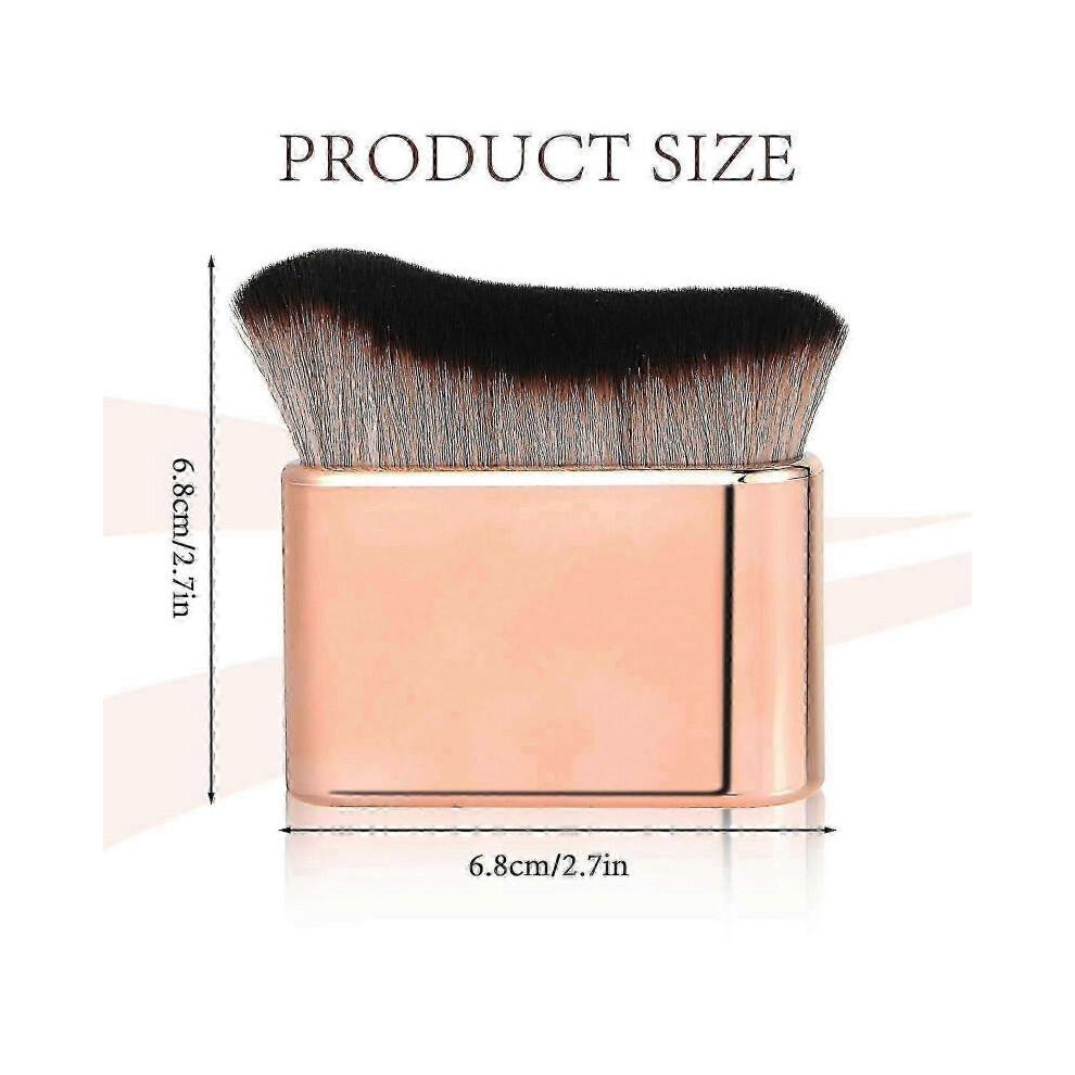 2 PCS Tanning Brush, Body Makeup Brush Self Tanner Brush for Body Kabuki Foundation Brush Body Makeup Blend & Blur Tan BrushBlack Rose Gold