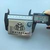 8x5cm Dünner Aluminium-Quadrat-Aufkleber Auto-Emblem für Mercedes Benz Maybach S450 S680 Motorhauben-Plakette Logo Schwarz Silber