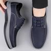 Fashion New Genuine Leather Mens Formal Shoes Luxury Brand Outdoor Comfy Business Dress Shoes Men Breathable Office Loafers Mocassins