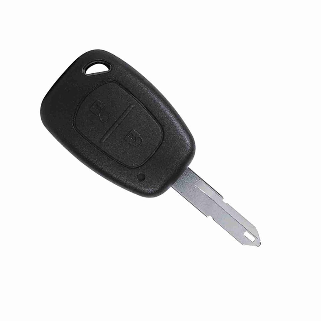 2 Buttons Not Uncut Blank Car Key   Case for   [Remote Key Replacement]