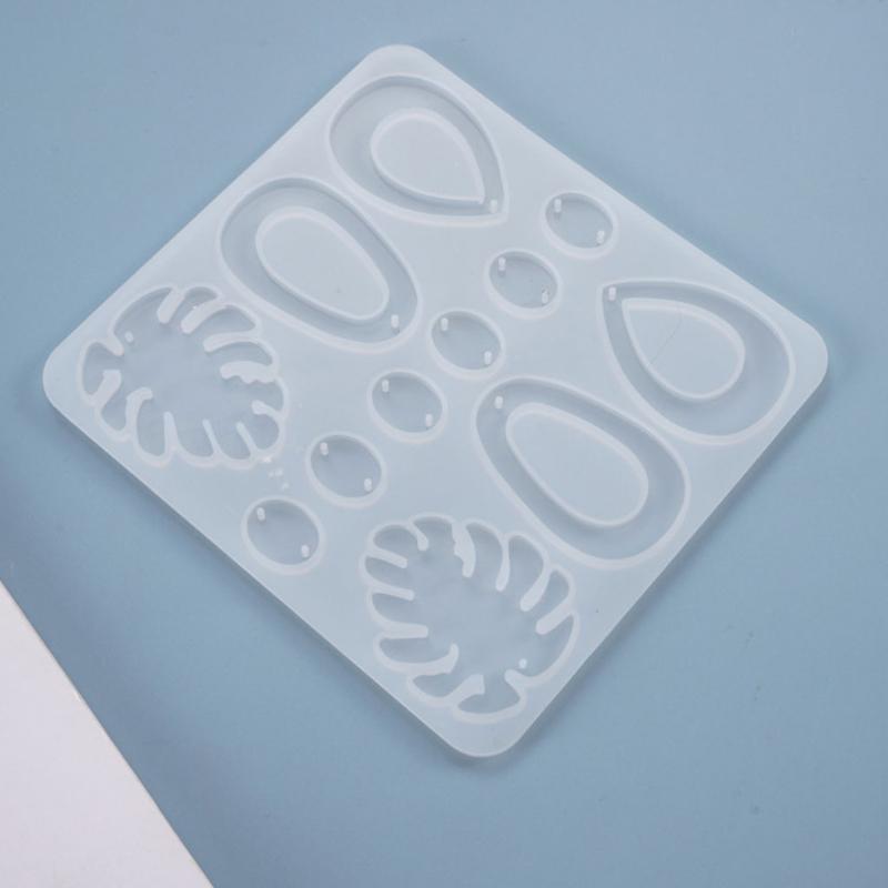 Fashionable Ear Studs Casting Mold Handmade Earrings Silicone Mold Eardrops Danglers UV Crystal Resin Epoxy Mold