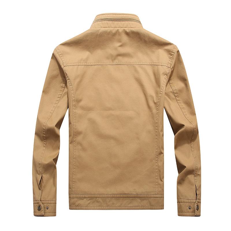 Spring and Autumn Men's Jacket Youth Men's Jacket Fashion Stand-Up Collar Large Size Jacket Trendy Men's Top