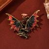 High-end Light Luxury Niche Enamel Dragon Corsage Brooch Fashion Animal Pin Hot-selling Versatile Accessories