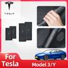 Car Sticker For Tesla Model Y Juniper New Version Door Inner Handle Protective Cover Sweatproof Door Handle Leather Protective C