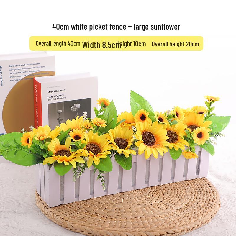 Mini Sunflower Artificial Flower Ornament for Living Room or Dining Table Decoration