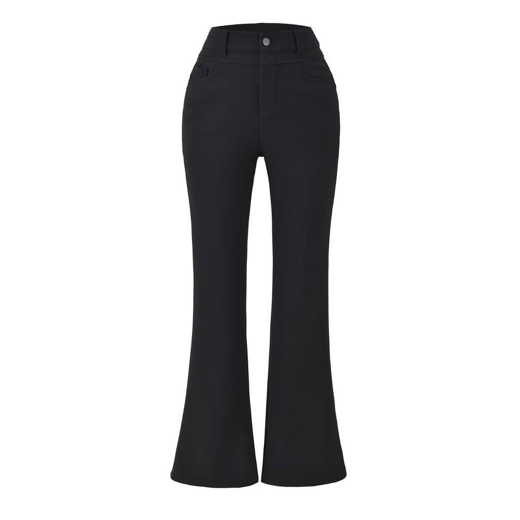 Women's Khaki High-Waisted Micro-Flare Trousers: Slimming & Elegant Trumpet Pants for Autumn/Winter 2025