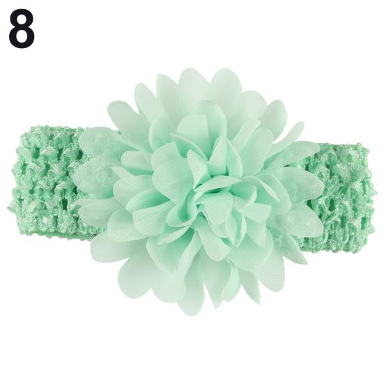 Fashion Baby Girls Kids Chiffon Flower Elastic Headband Hair Accessory Headwear
