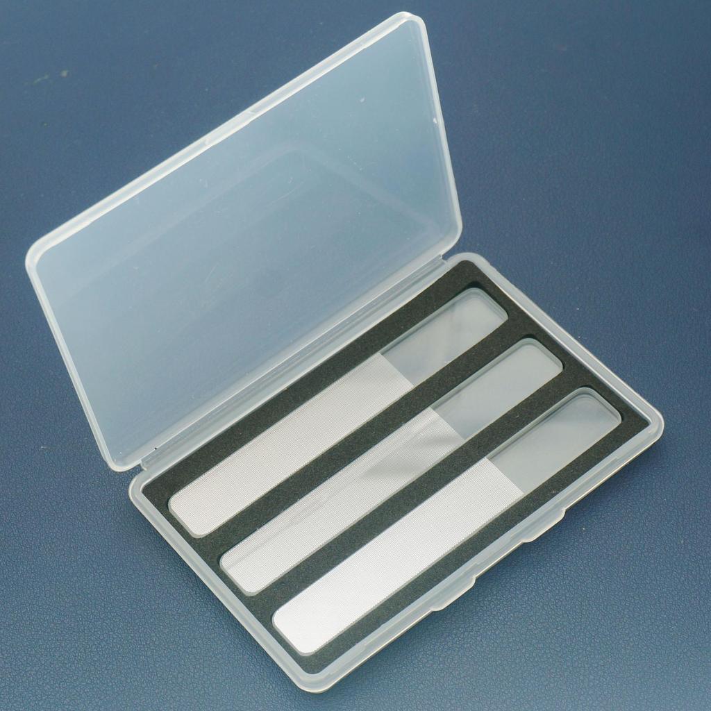 Square Round Glass Nano Nail File & Polishing Buffer - Shiny Nail Art Tool