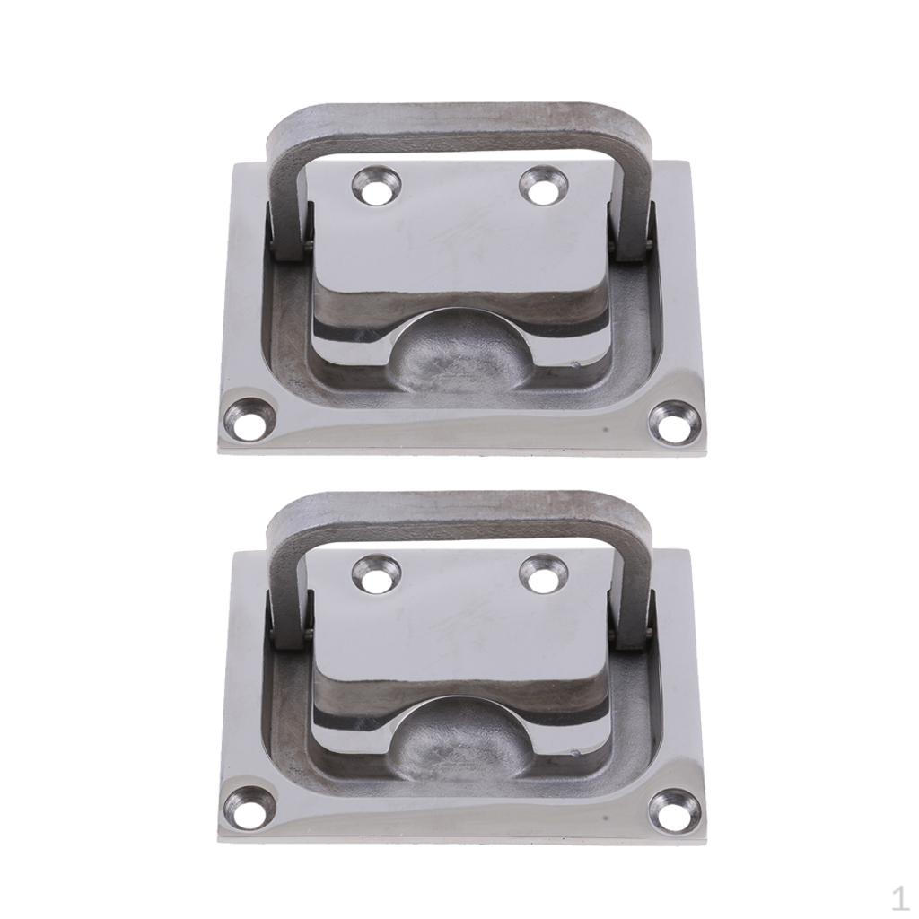 

2x Нержавеющая сталь Морской Врезной Фитинг Подъемная Ручка Люка