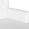 Chesterfield Bench White 119.5 x 64.5 x 75 cm Faux Leather