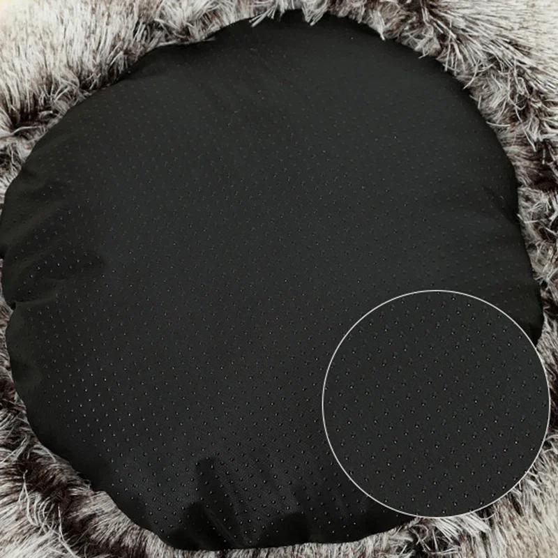 Winter-Katzenbett aus Plüsch, rundes Katzenkissen, Katzenhaus, 2-in-1, warmer Katzenkorb, Haustier-Schlafsack, Kätzchennest, Zwinger für kleine Hunde und Katzen