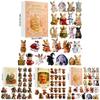 Animal Christmas Series Acrylic Hanging Ornaments With 24 Pieces For Holiday Decoration And Gift Giving