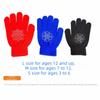 Rhinestone Figure Skating Gloves Palm Protection Kids Skating Mittens  Winter Sports