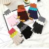 Plush Knitted Gloves Windproof Stretch Knit Mittens Fashion Full Finger Gloves  Men Women