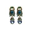 Rhinestone Blue Crystal Earring Sparkle Stud Earring Women Jewelry Drop Earring  Party