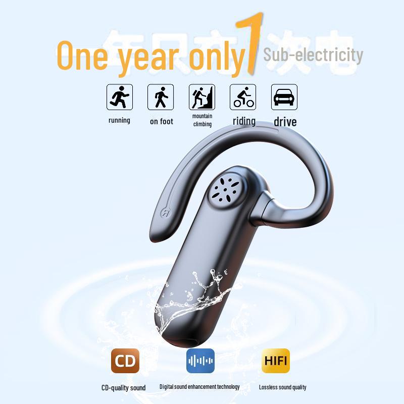 M26 OWS Ear-Hook Wireless Bone Conduction Bluetooth Headset for Running with Noise Reduction