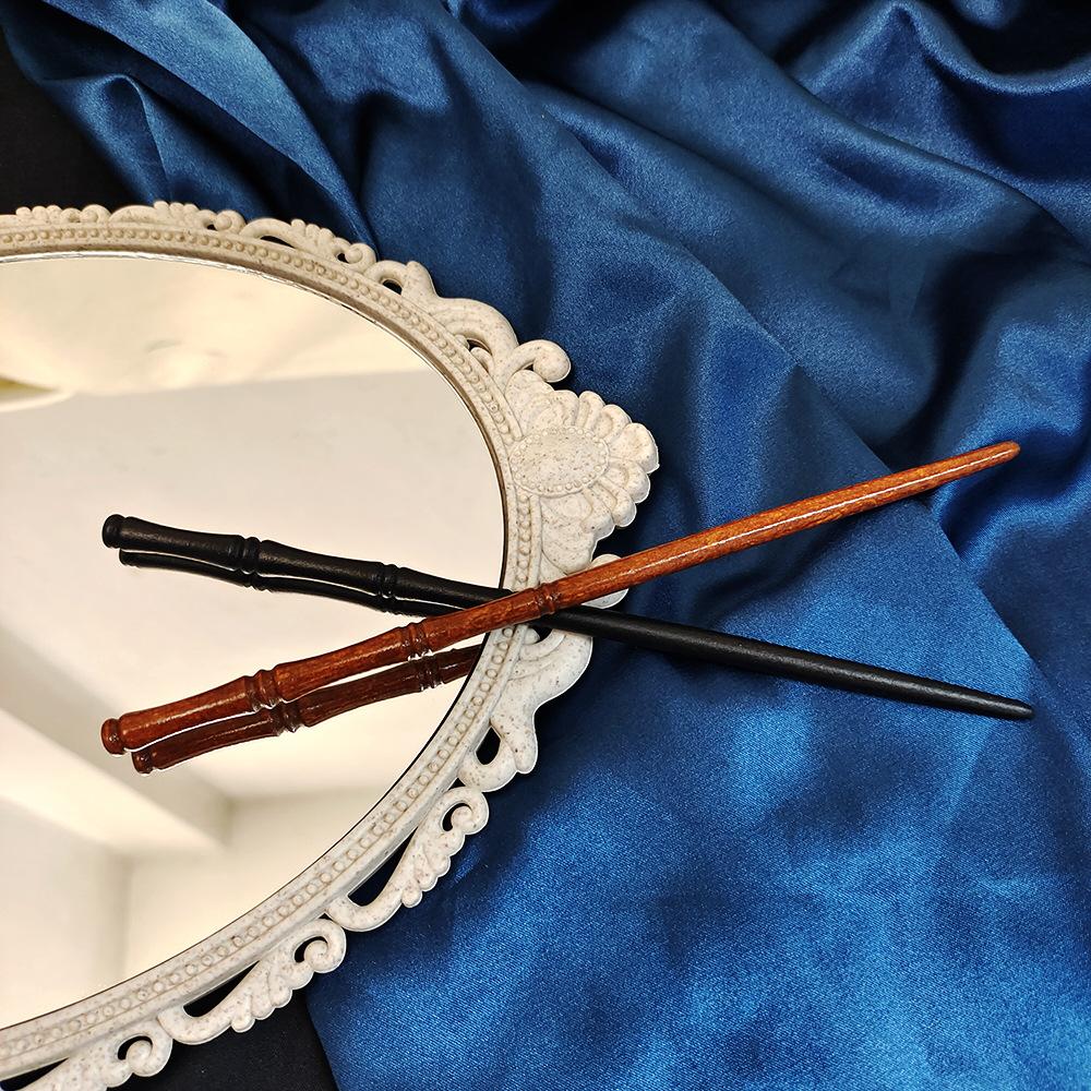 Retro Chinese Hairpin with Durable Faux Ebonized Wood Material Hair Chopsticks for Valentine's Day Christmas Gift