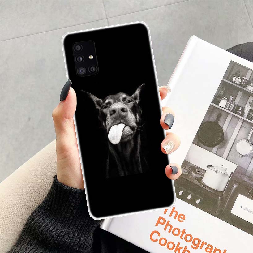 Doberman Dog Phone Case Cover For Samsung Galaxy A13 A14 A15 A16 A17 A53 A54 A55 A56 A33 A34 A35 A36 A23 A24 A25 A26 A05S Galaxy