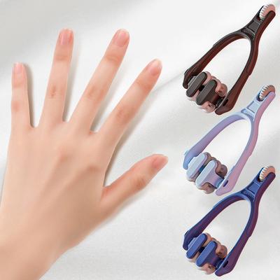 Roller Design Easy Use Relieve Finger Fatigue Portable Finger Joints Massager With Elastic Handle Finger Massager Dual-Row