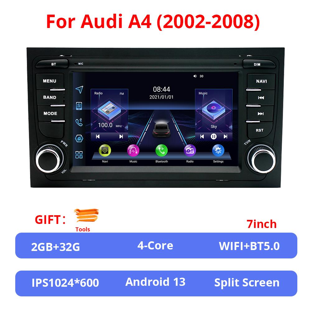NAVIGUIDE 7'' Touch Screen WIFI For A4 B6 B7 B8 S4 RS4 Car Radio GPS Multimedia Stereo Carplay BT Receiver NO DVD Player