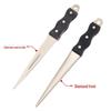 Japanese-Style Diamond Knife Sharpener with Pointed Black Handle for Kitchen Knives - Model 0808D