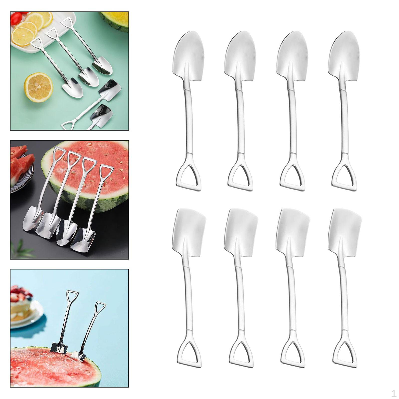 

Ложки-лопатки Набор десертных ложек Новинка Кухонные гаджеты Мороженое Нержавеющая сталь для 8pcs