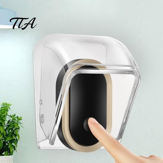 Outdoor Doorbell Shield Weatherproof Cover, Transparent Rain for Wireless Adhesive Cover Outdoor, Waterproof Protective Case Wall Mounted Bell